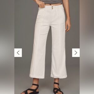 Paige Off White Wide-Leg Pants size 25